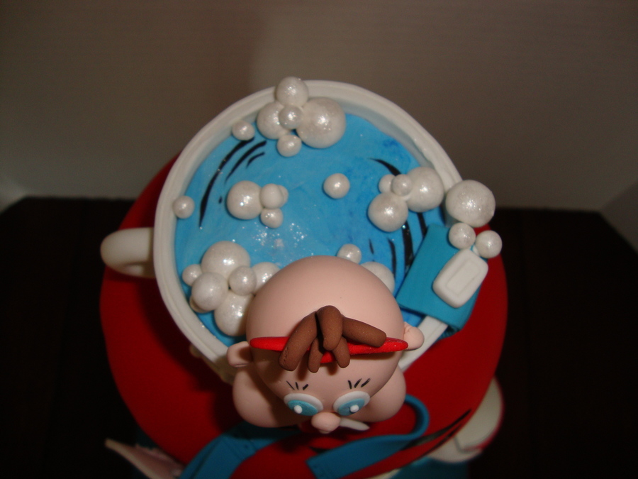 Cat In The Hat Baby Shower Cake