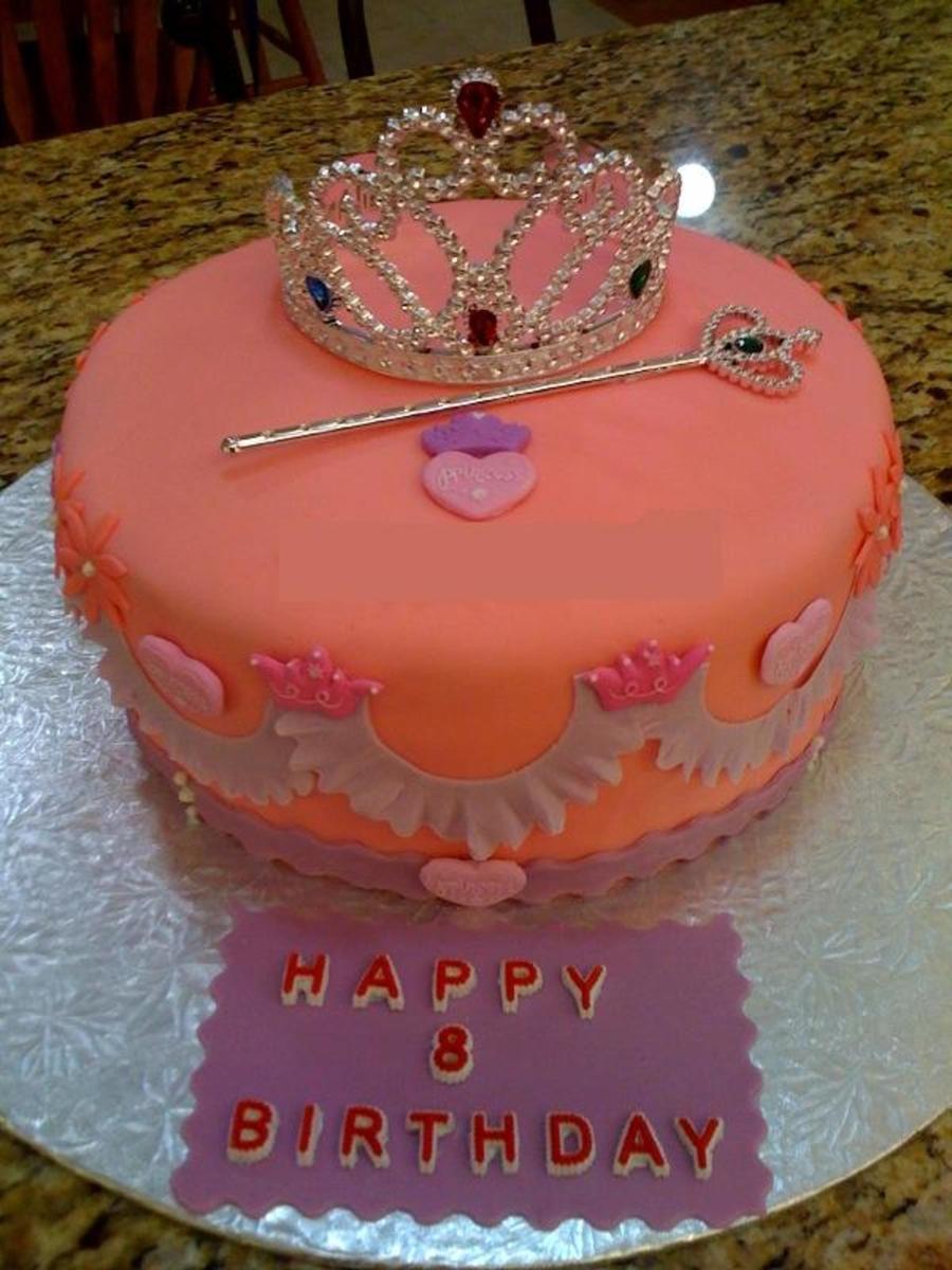 Princess Tiara & Wand Cake