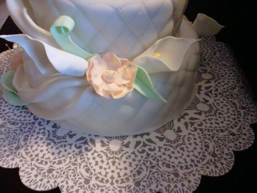 Medium Sized Wedding Cake - CakeCentral.com
