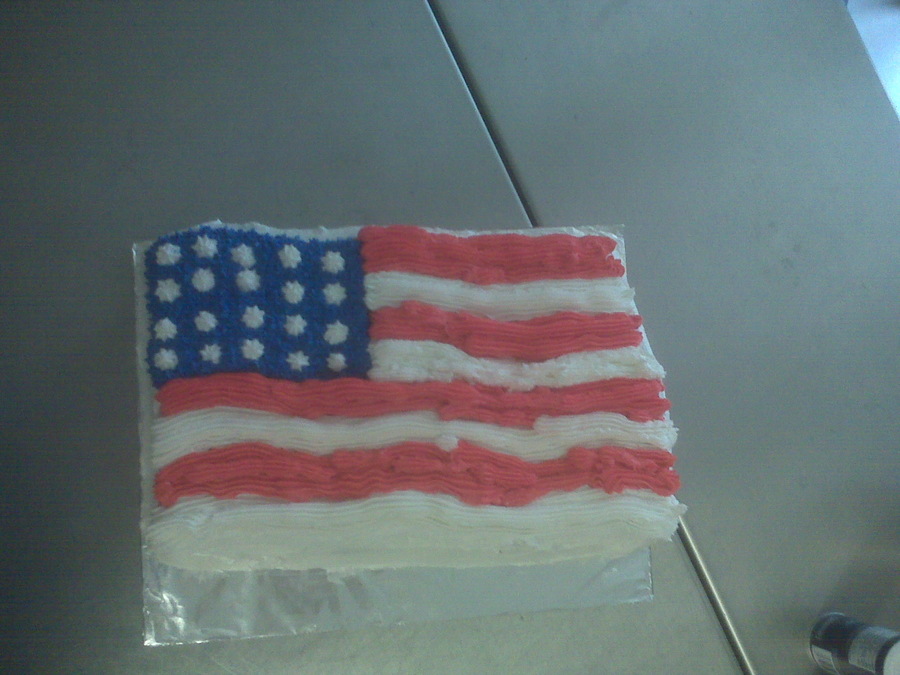 Ice Cream Flag Cake