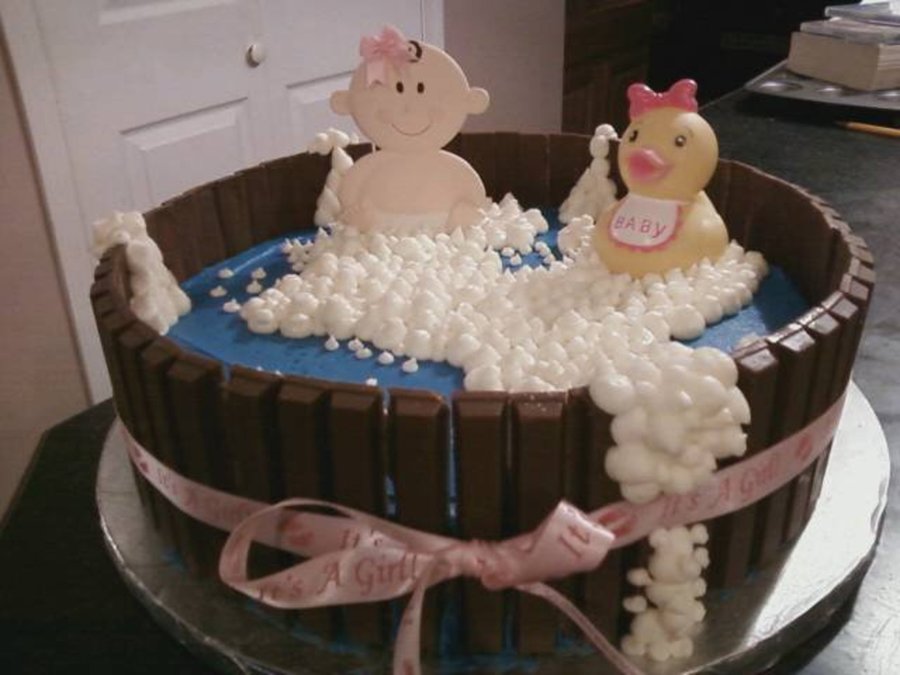 Bath Tub Baby Shower Cake