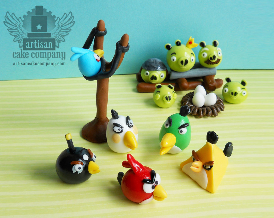 Edible Angry Birds Toppers