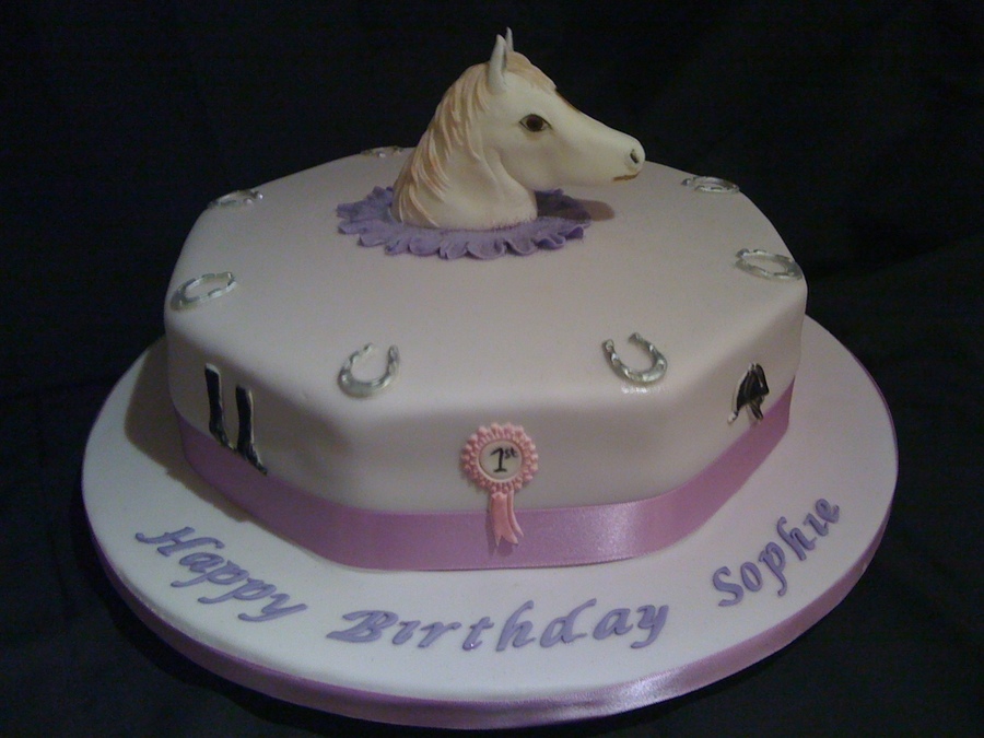 Horse Head Birthday Cake