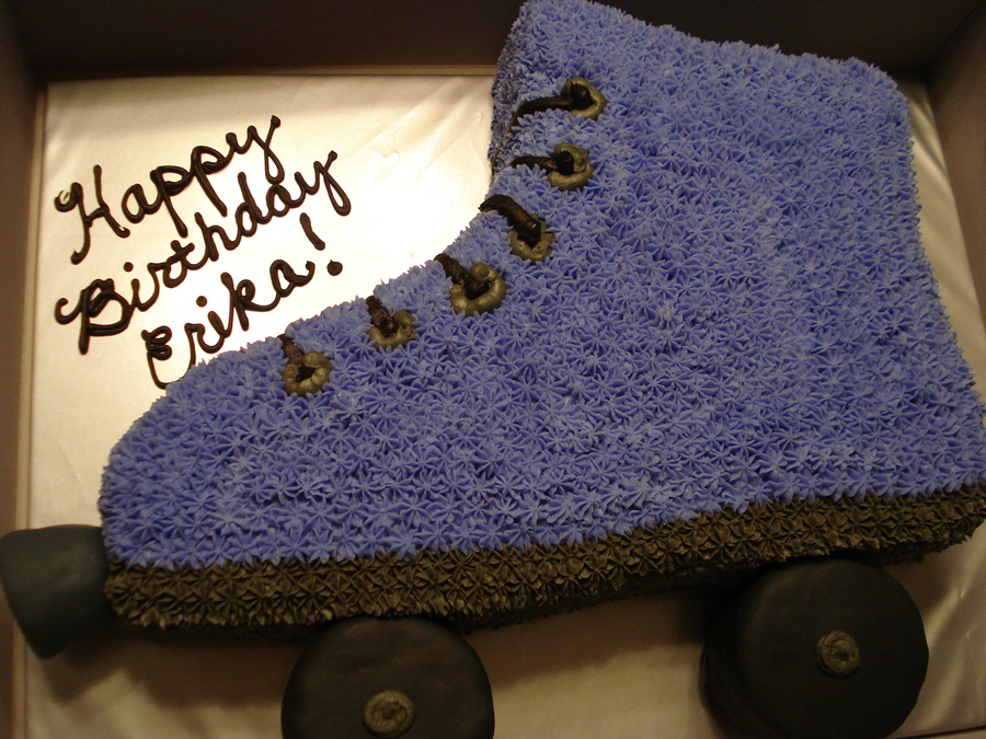 Roller Skate Birthday Cake