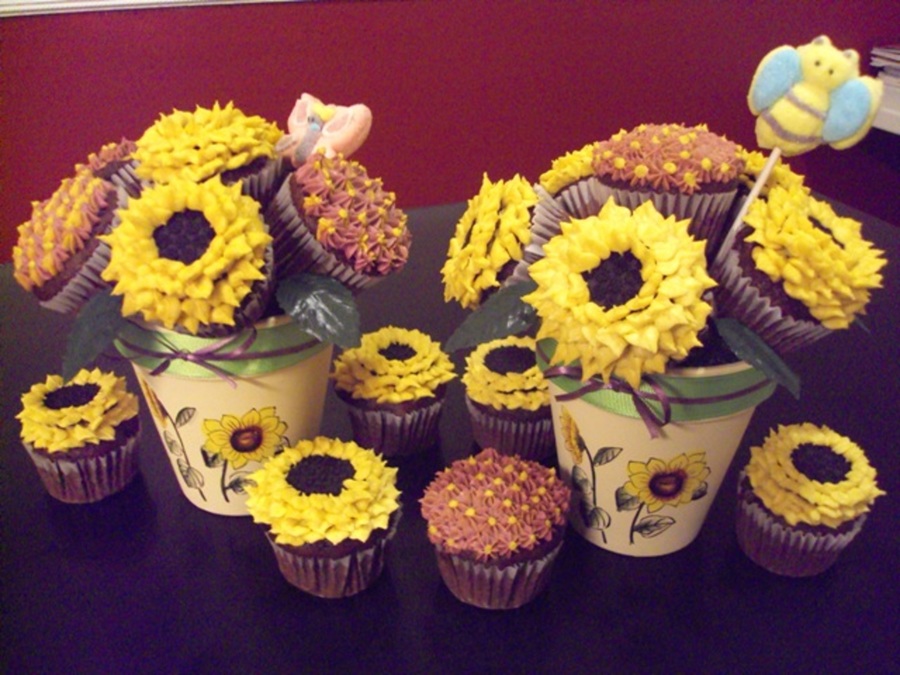Sunflower Cupcake Bouquet