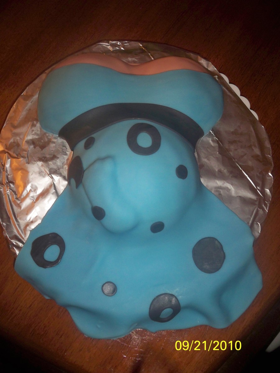 Blue And Black Baby Shower Cake