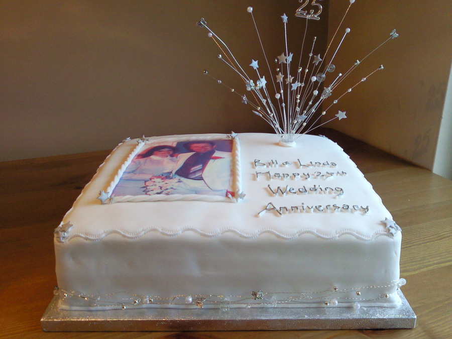 25th Wedding Anniversary Cake Cakecentral