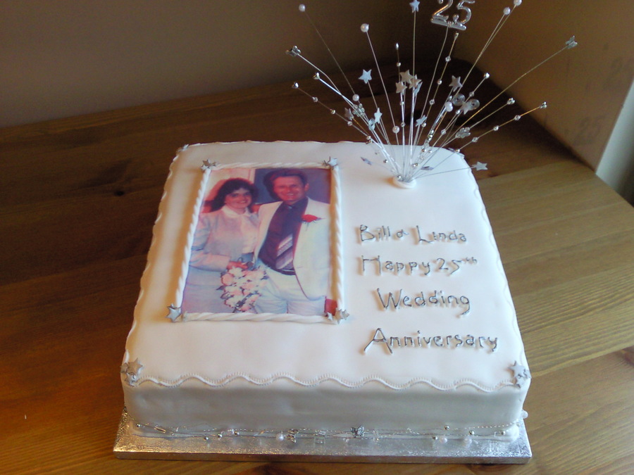 25th Wedding Anniversary Cake Cakecentral