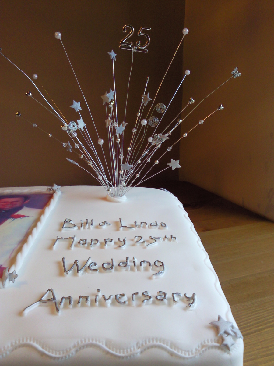 25th Wedding Anniversary Cake Cakecentral