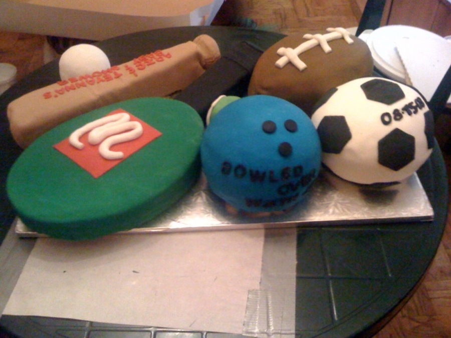 Sports Balls Cake
