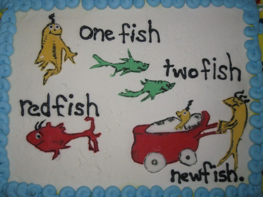 Dr. Seuss Baby Shower Cake