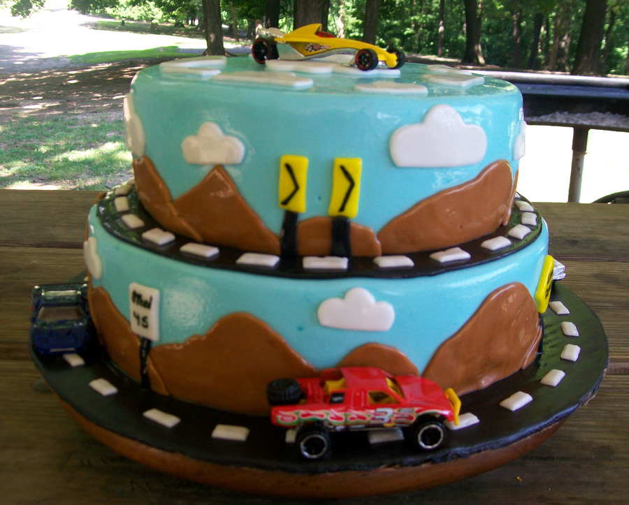 Matchbox Car Birthday Cake