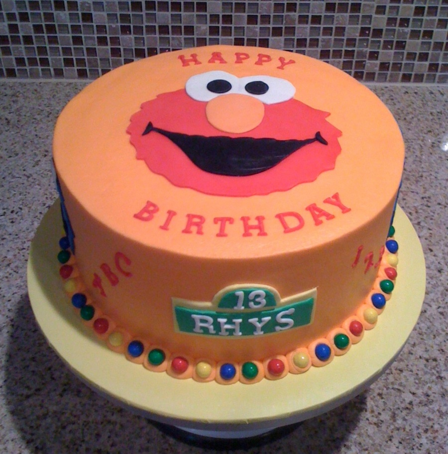 Sesame Street Elmo Cake