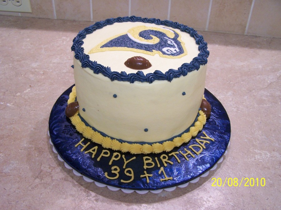 Rams Birthday Cake - CakeCentral.com