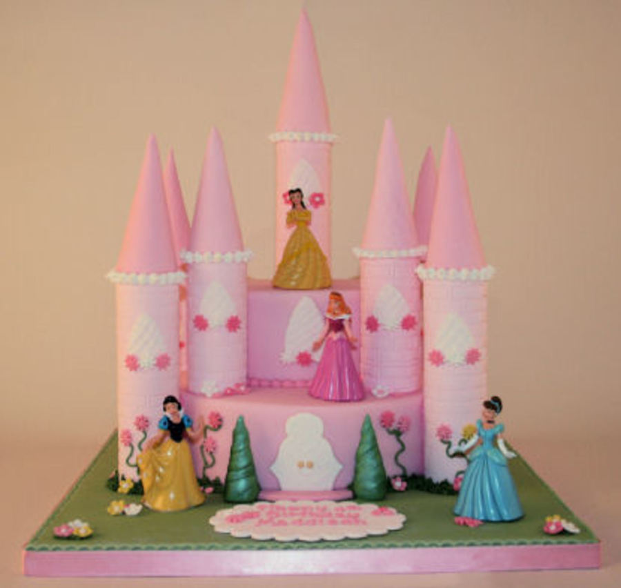 Disney Princess Castle Cake