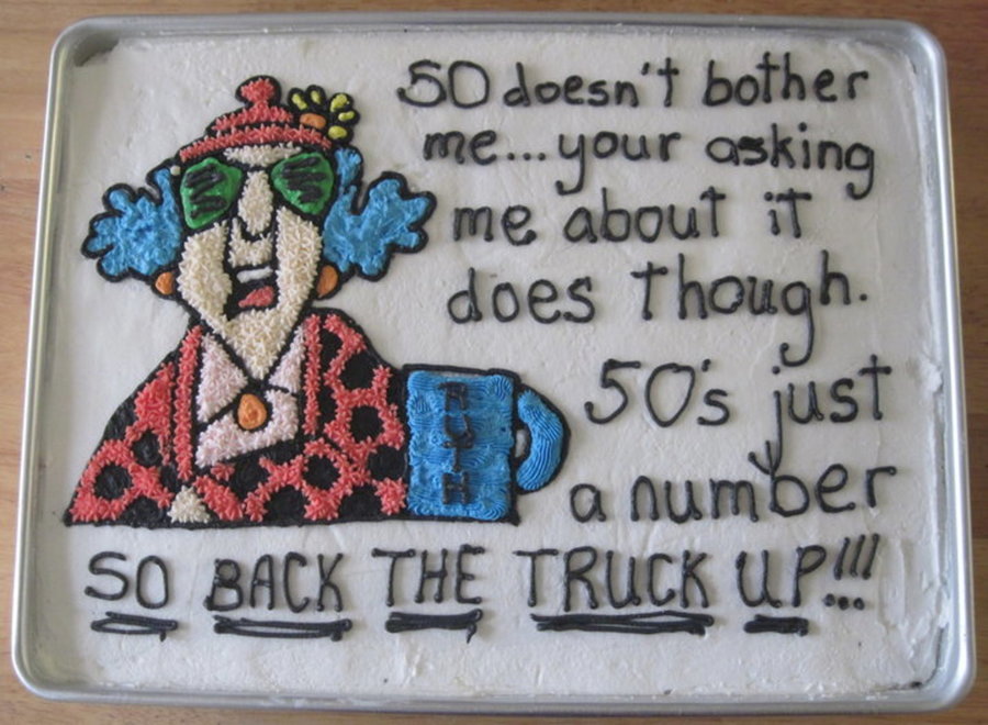 Maxine, 50Th Birthday Cake - CakeCentral.com