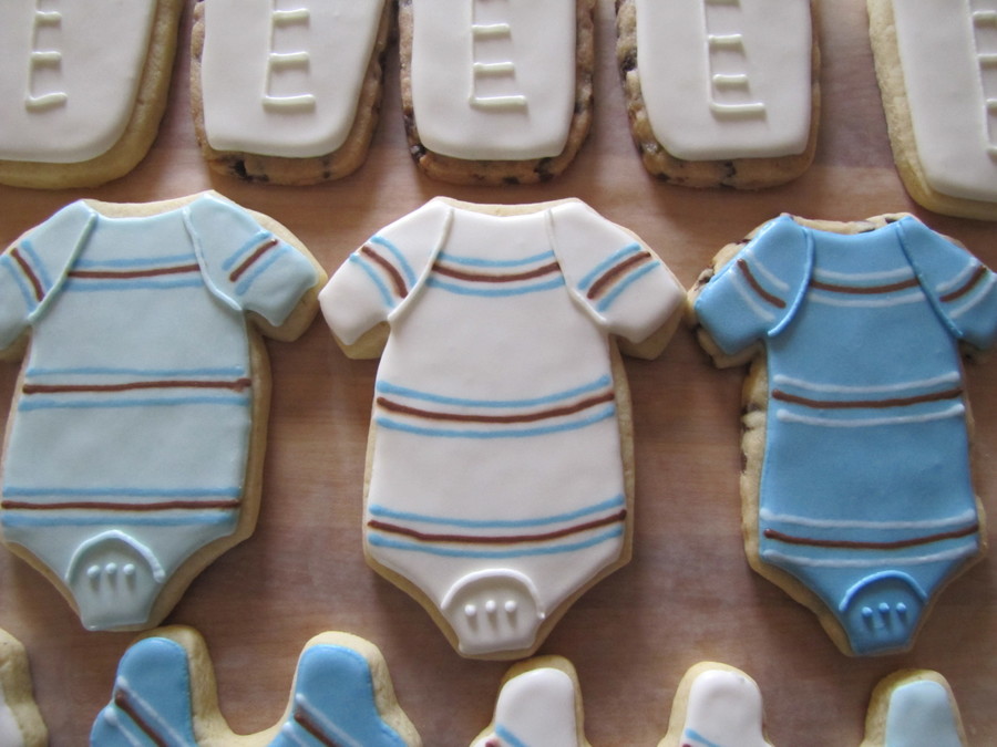 Baby Boy Shower Cookies