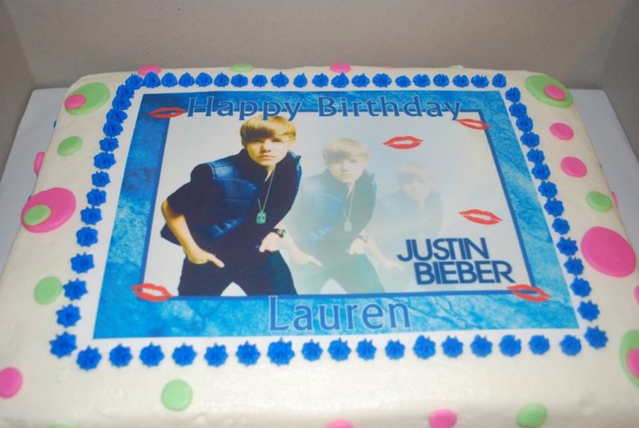 Justin Bieber Birthday Cake