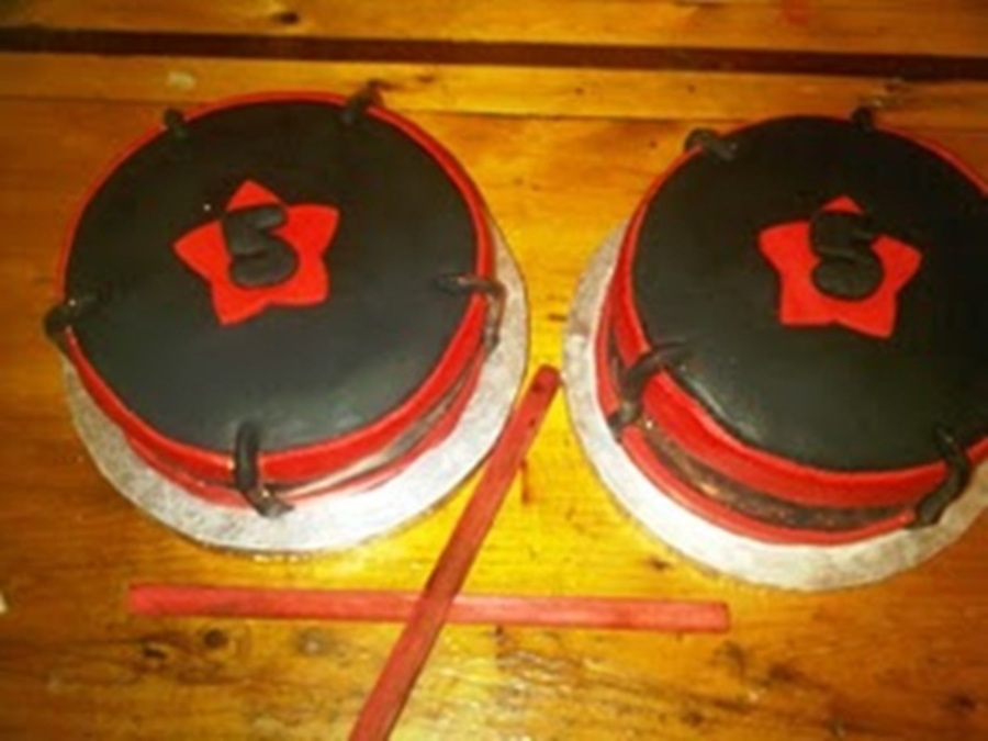 Drum Set Cake