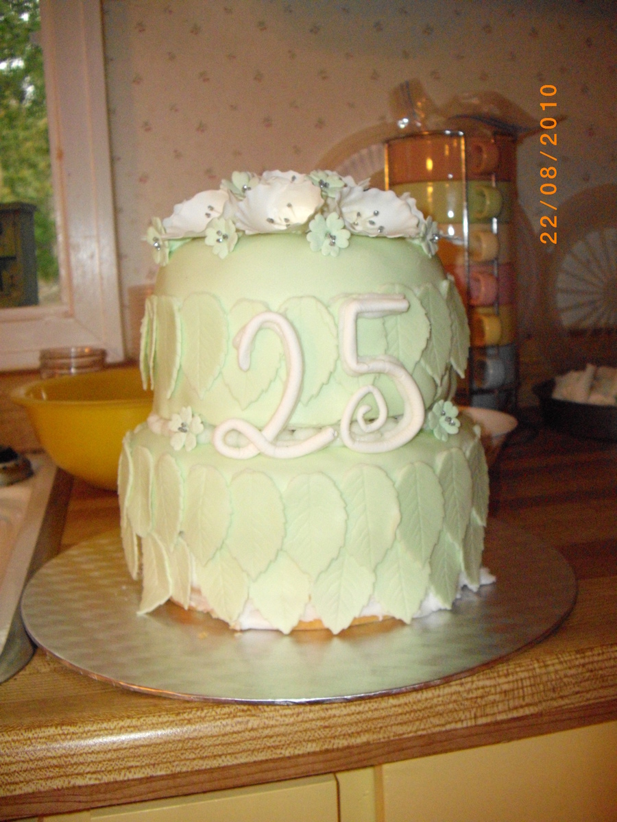 Silver Wedding Anniversary Cake Cakecentral
