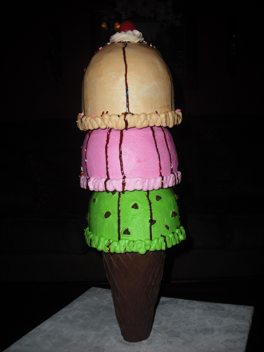 Ice Cream Cone Cake