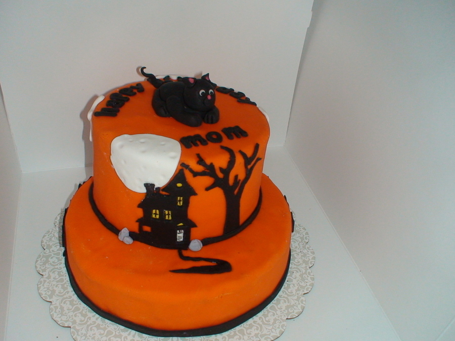 Halloween Themed Birthday Cake