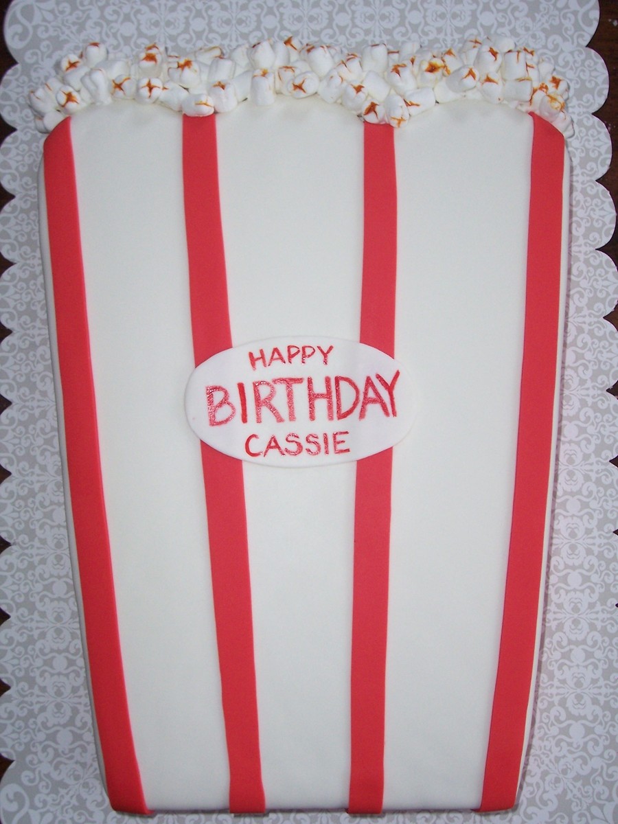 Popcorn Box Cake