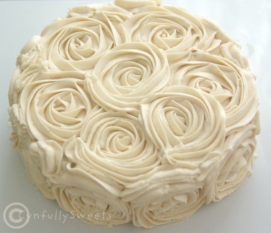 Blueberry & Maple Syrup Rose Cake