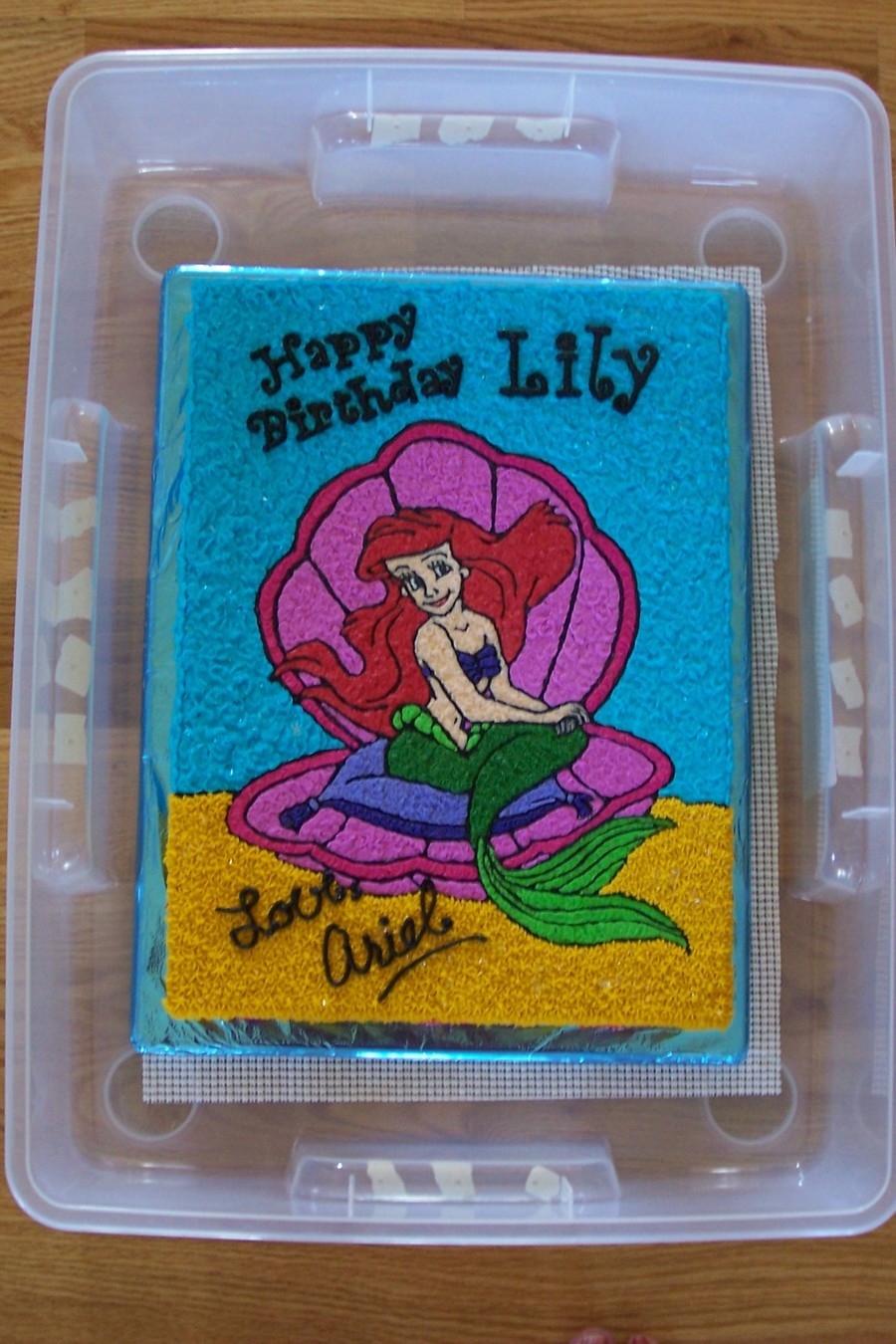 Little Mermaid Ariel Birthday Cake
