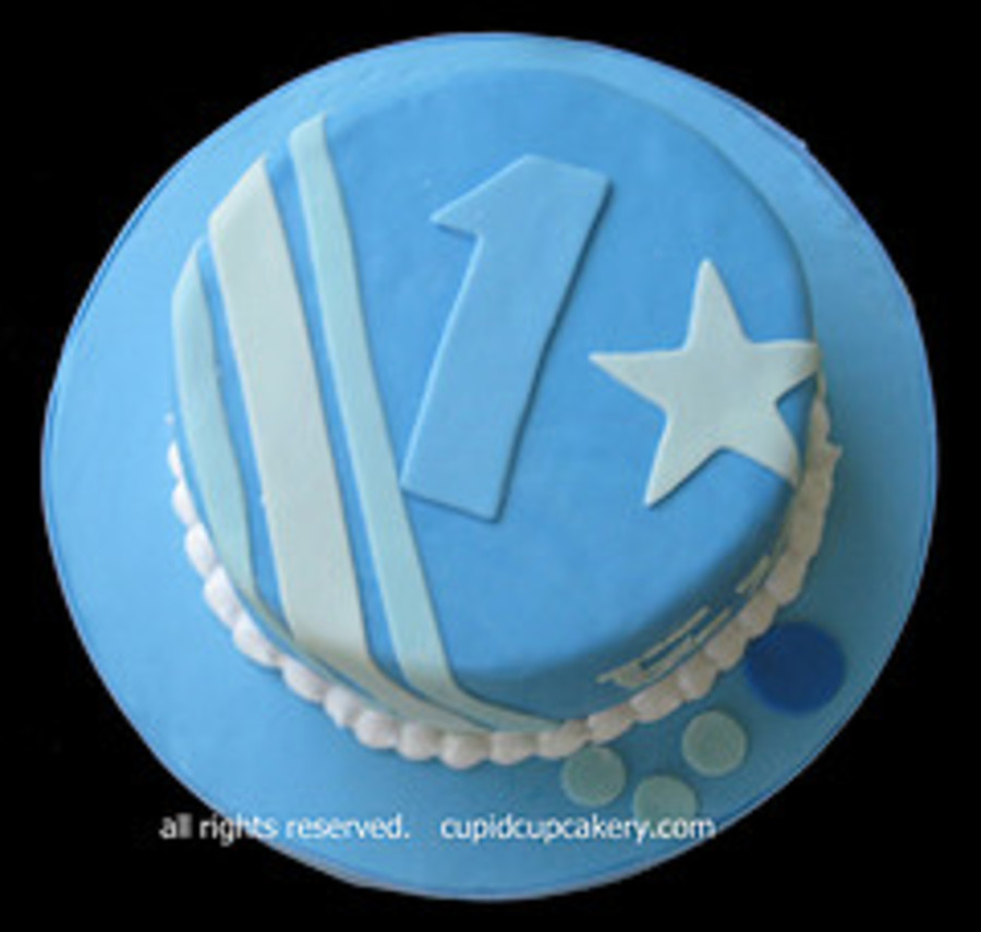 Number 1 Boy's Birthday Cake - CakeCentral.com