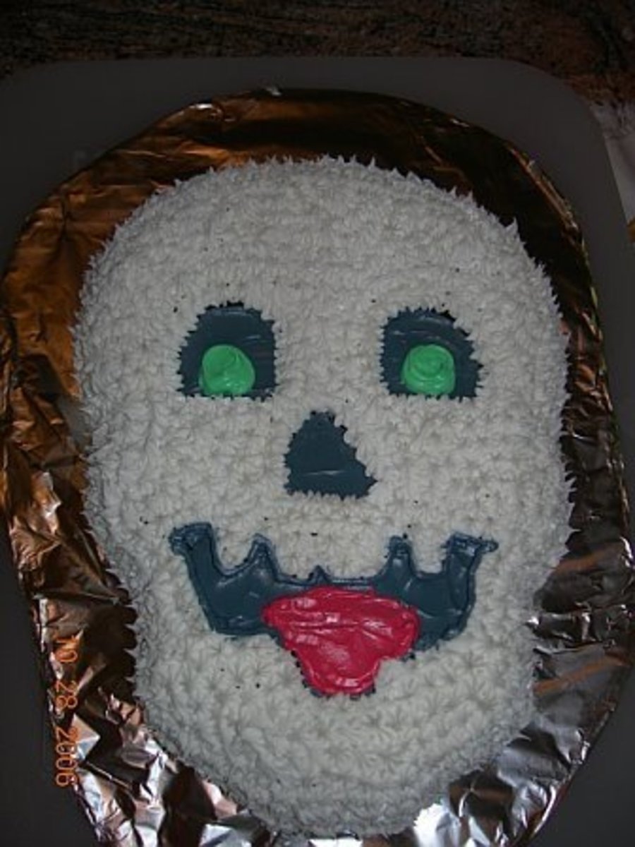 Skeleton Halloween Cake
