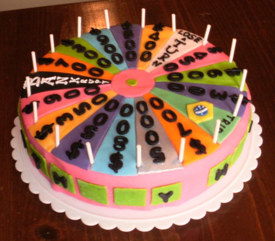 Wheel Of Fortune Cake