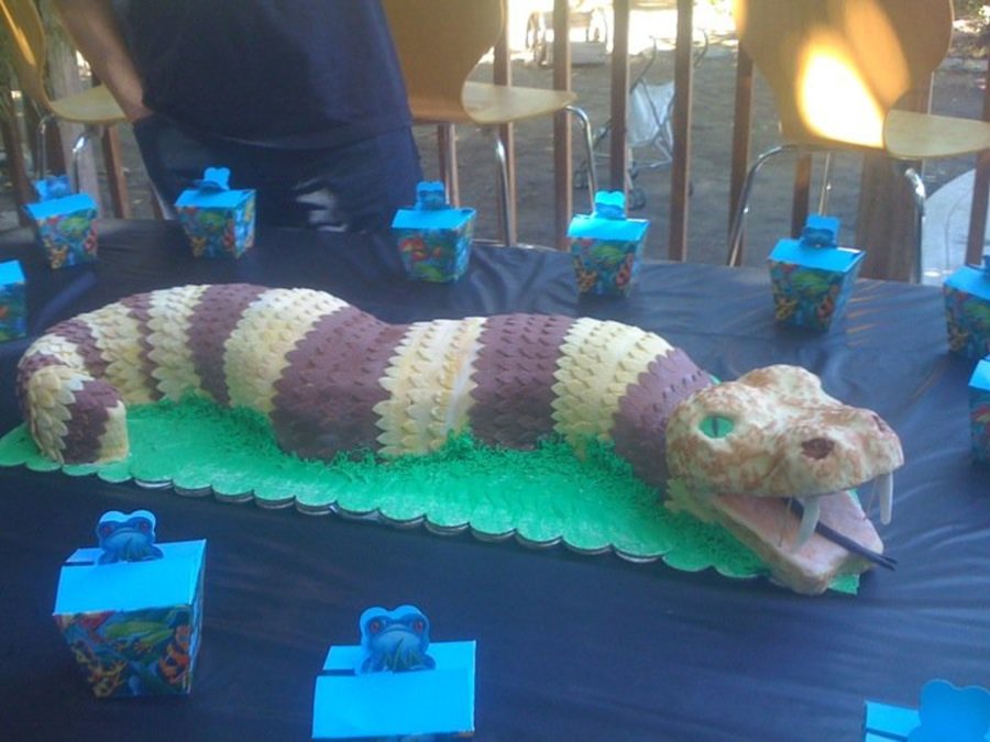 Snake Birthday Cake