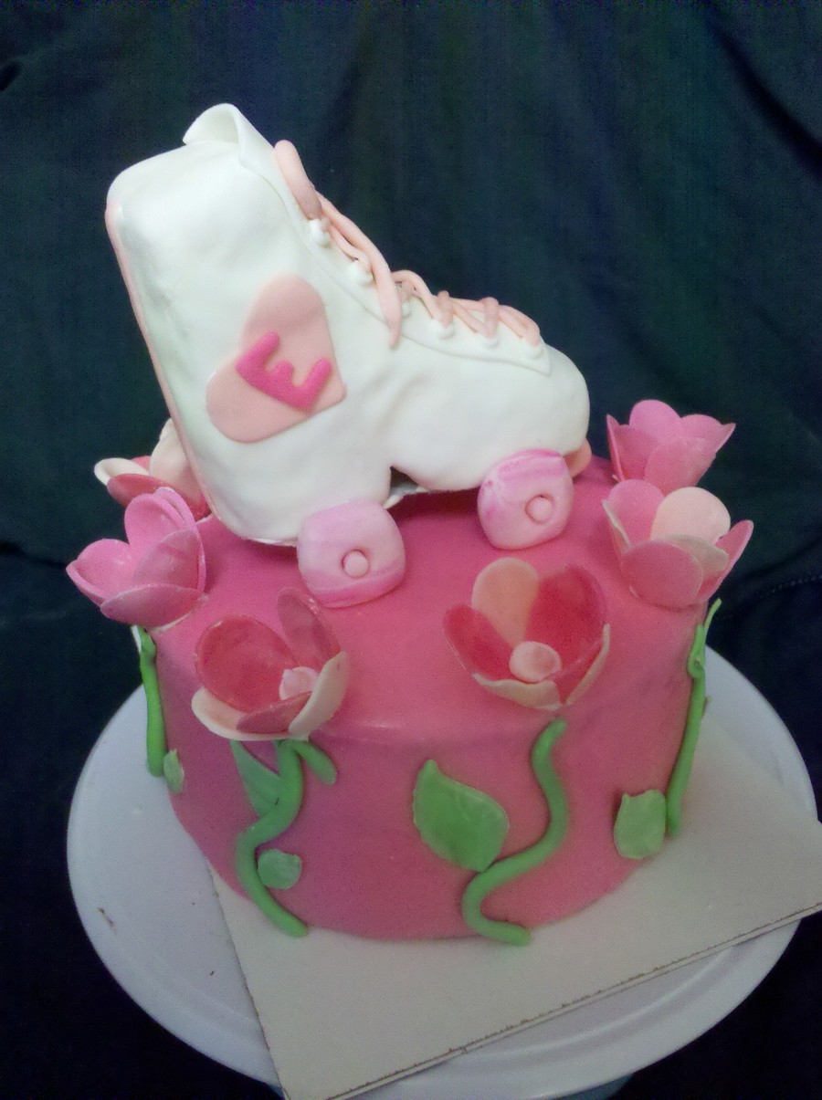 Roller Skate Birthday Cake