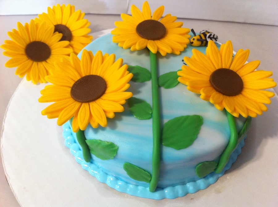 Sunflower Practice Cake