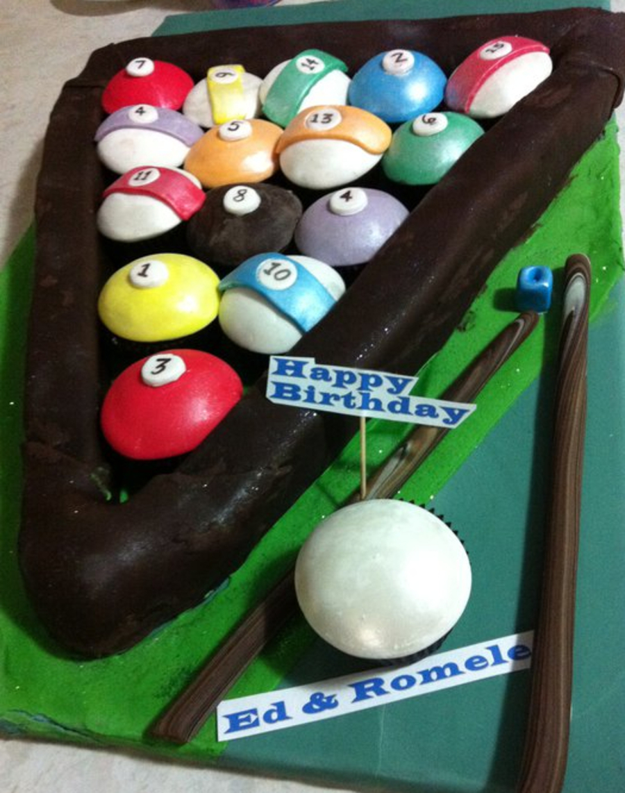 Billiard Birthday Cake