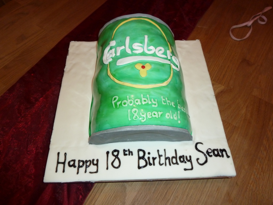 Carlsberg 18Th Birthday Cake