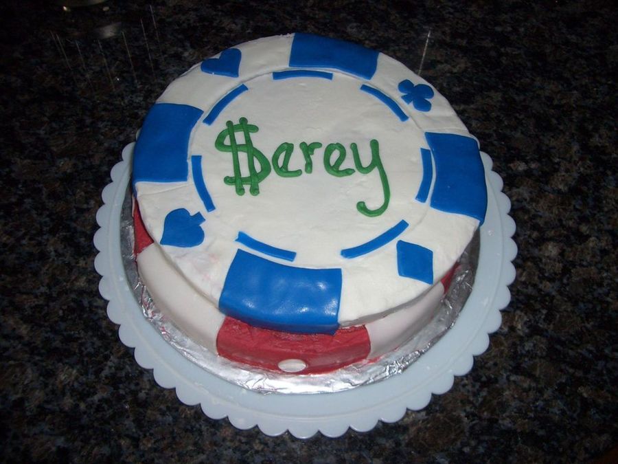 Poker Chip Cake