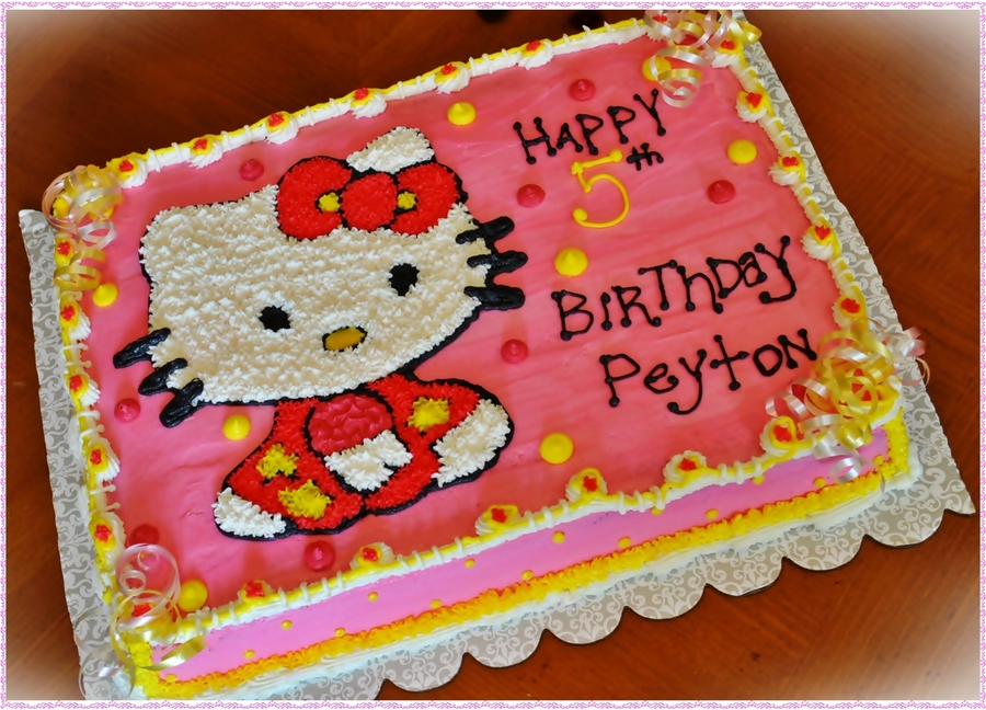 Hello Kitty Sheet Cake.. - CakeCentral.com