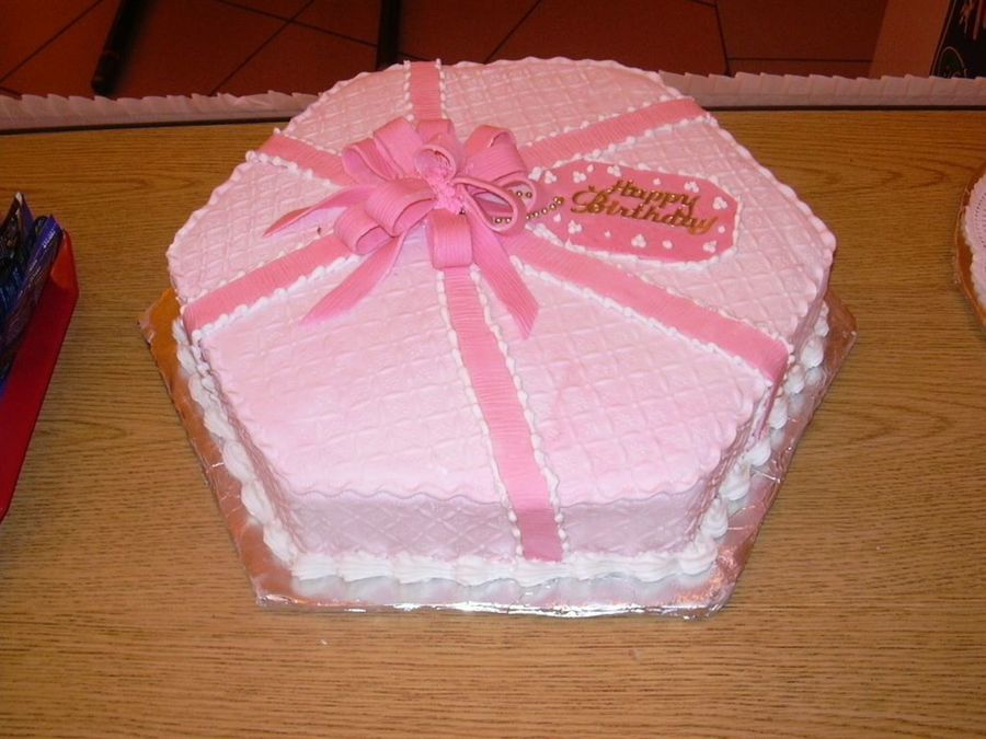 Gift Box Birthday Cake