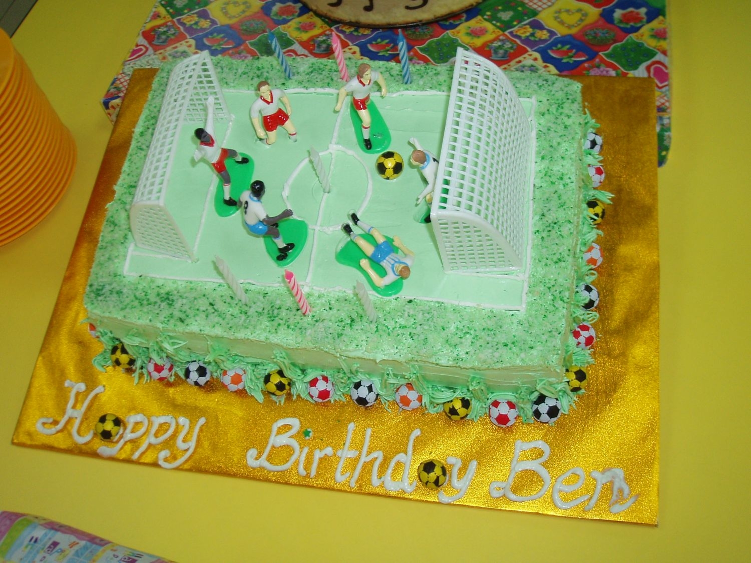 Soccer Field Cake