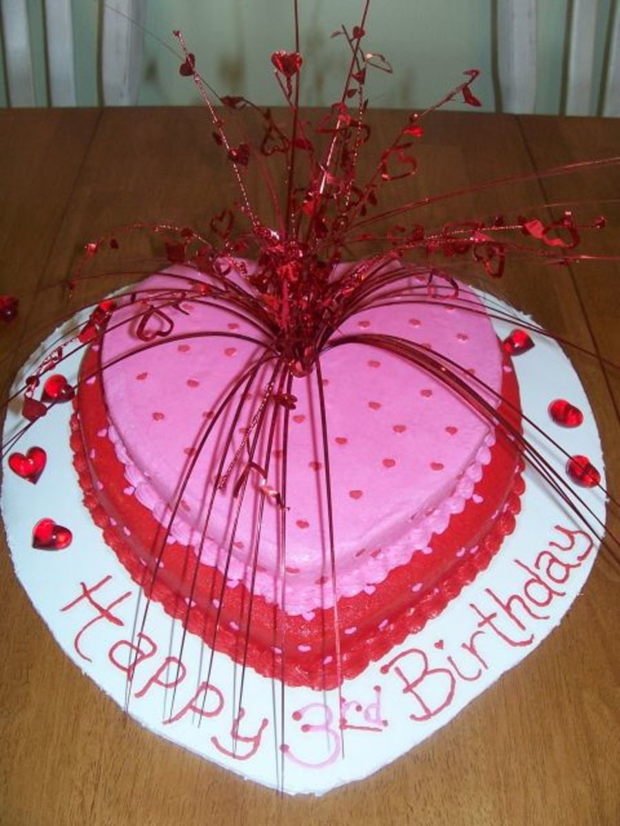 HeartShaped Birthday Cake