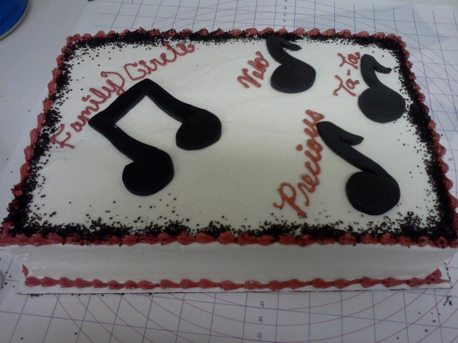 Music Note Cake