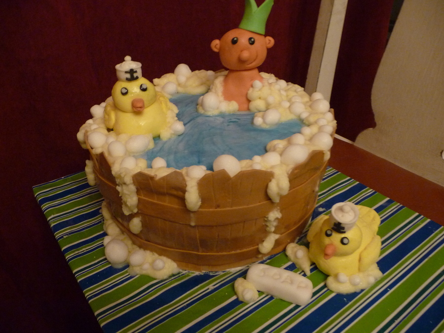 Wash Tub Baby Shower Cake