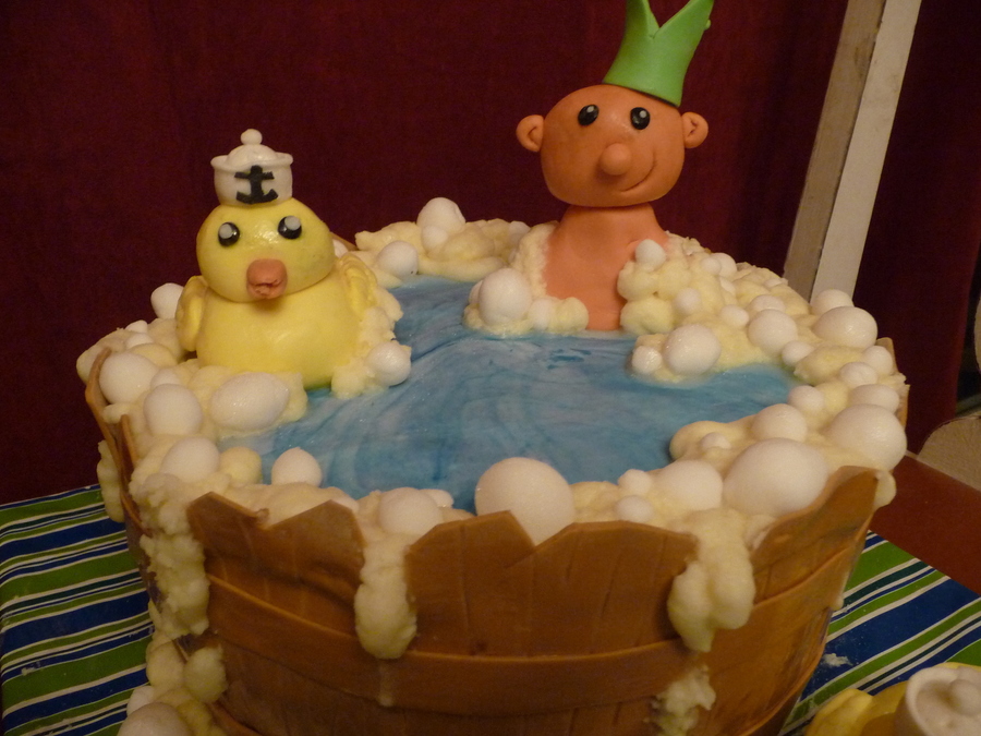 Wash Tub Baby Shower Cake