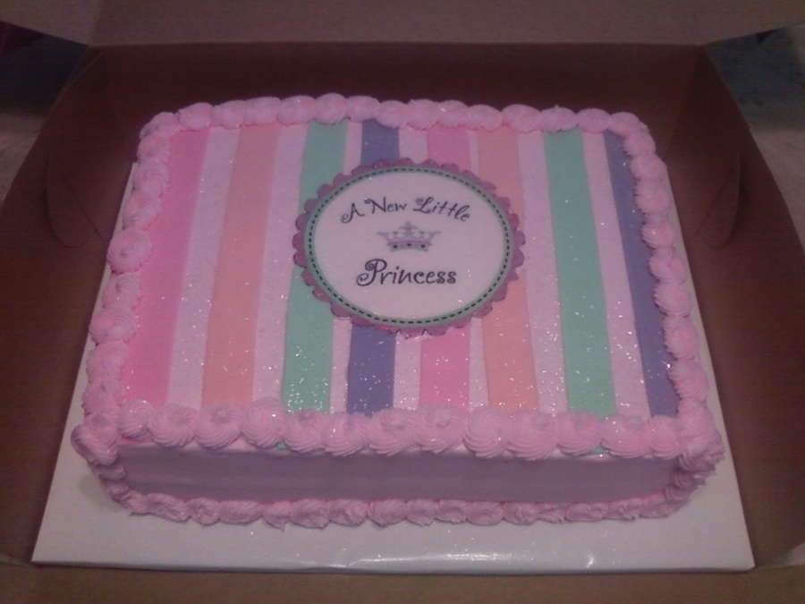 Baby Girl Shower Cake