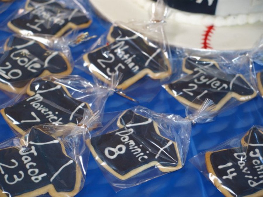 Baseball Jersey Cookies