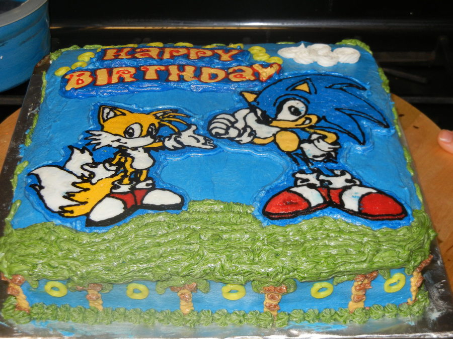 Sonic And Tails Buttercream Transfer - CakeCentral.com