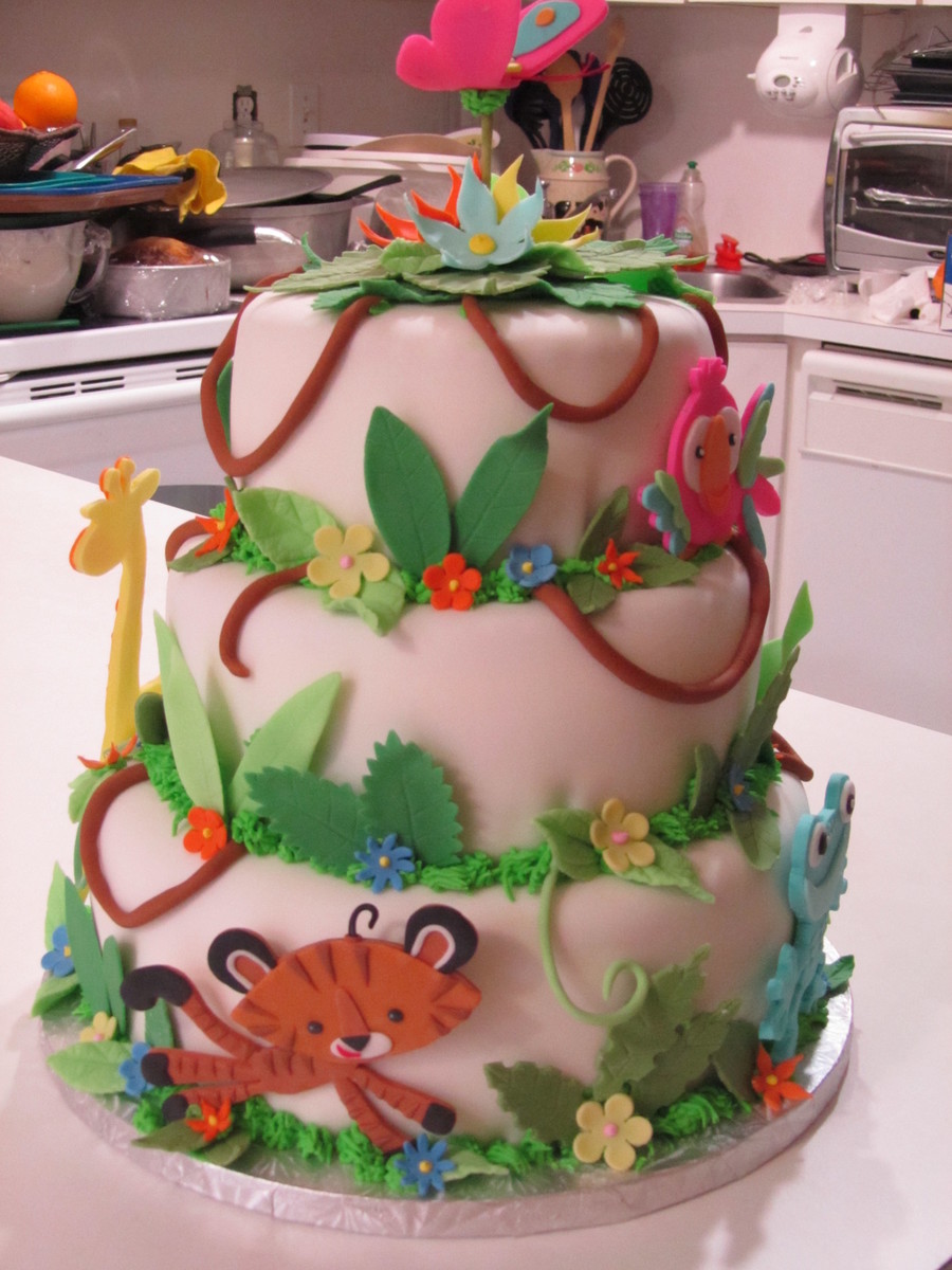 Fisher Price Rainforest Baby Shower Cake