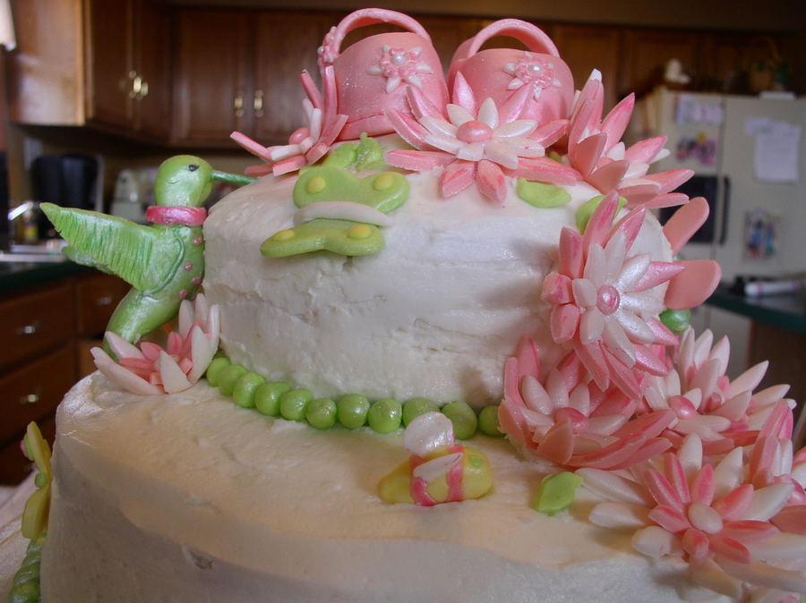 Hummingbird Baby Shower Cake